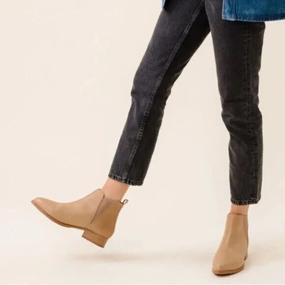 Nisolo‎ Women's Eva Leather Everyday Chelsea Boot Almond NIB $228 - Picture 7 of 9